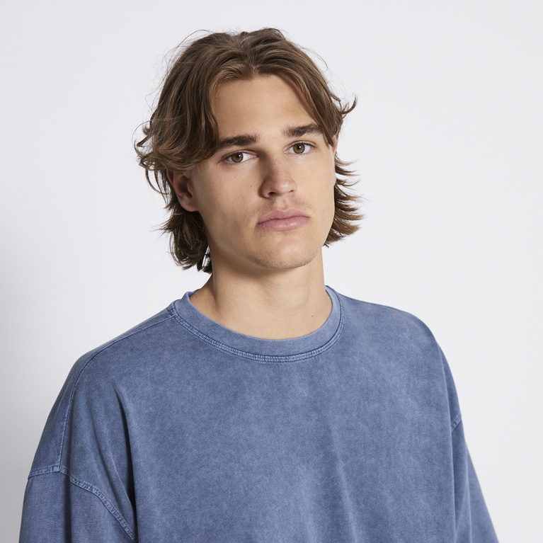 Washed boxy tee "Mikael Washed"
